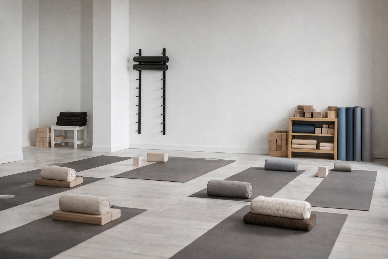 Девушка обнимается с корги в зале